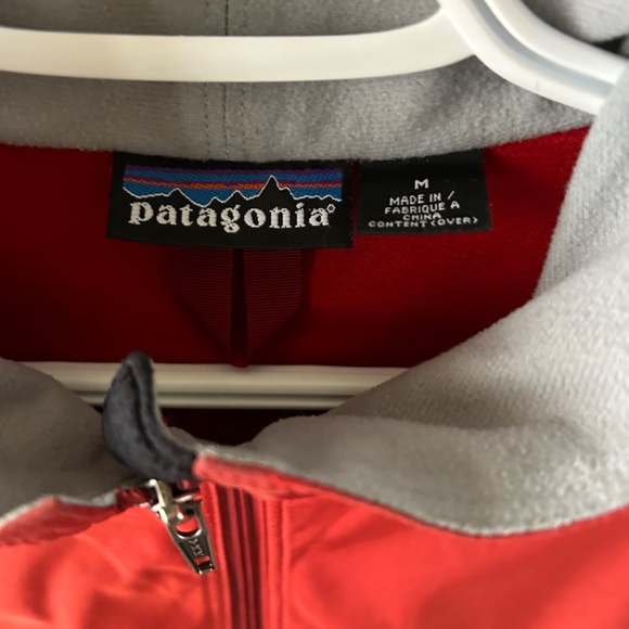 Men's Full Zipper Light Weight Patagonia Jacket Burnt Orange/Red - Picture 3 of 3